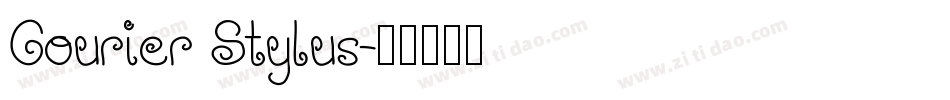Courier Stylus字体转换